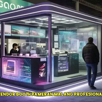 vendor booth pameran malang profesional